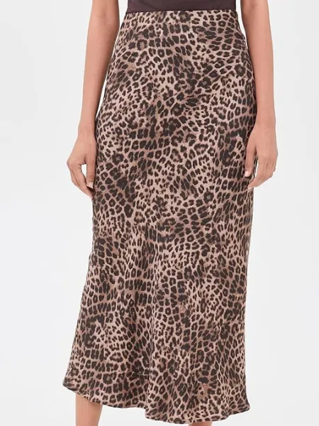 Izabel Leopard Skirt